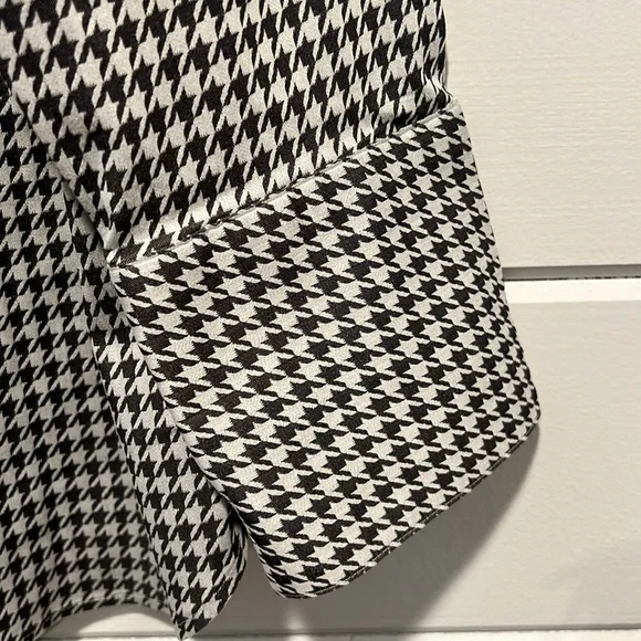 Chico’s houndstooth blouse, size -3 - Picture 6 of 11